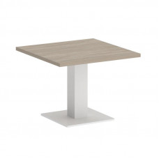 Onix Direct Стол журнальный квадратный O.SJ-2 Дуб Аттик/Металл Белый 600*600*450