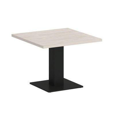 Onix Direct Стол журнальный квадратный O.SJ-2 Денвер Светлый/Металл Черный 600*600*450