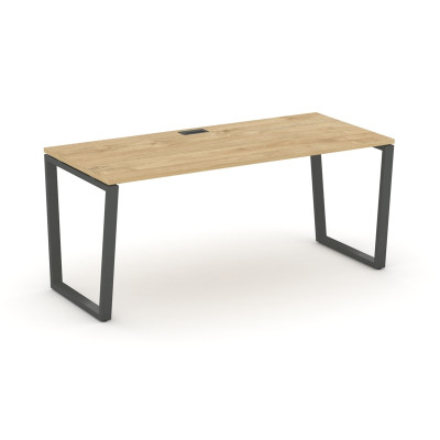 Style Project Direct Стол письменный SN-6T2.SR-014.M Тиквуд Светлый/Металл Антрацит/Заглушка Металл