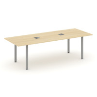 Style Project Direct Стол переговорный SN-6P.SPRG-258 Акация Лорка/Металл Серый/Заглушка Металл Серы