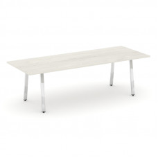 Style Project Direct Lux Стол переговорный M-SN-6A.SPRG-258.3 Дуб Наварра/Нержавеющая Сталь/Хром 258