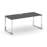 Style Project Direct Lux Стол письменный M-SN-6O.SR-014.M Антрацит/Нержавеющая Сталь/Хром 1580*700*7