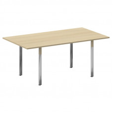 Metal System Direct Стол перег. П-обр. м/к БП.ПРГ-180 Акация Лорка/Нержавеющая Сталь 1800*1000*750