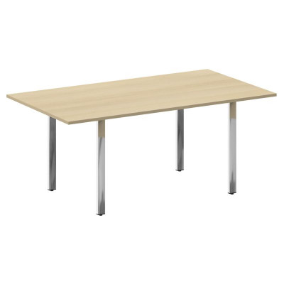 Metal System Direct Стол перег. П-обр. м/к БП.ПРГ-180 Акация Лорка/Нержавеющая Сталь 1800*1000*750