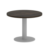 Yalta Стол журнальный круглый LT.SJ-1 Дуб Мали/Металл Серый 600*600*450