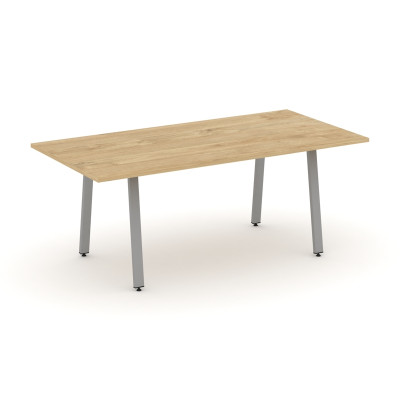 Style Project Direct Стол переговорный SN-6A.SPRG-198.3 Тиквуд Светлый/Металл Серый 1980*980*750