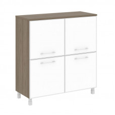 Yalta Шкаф квадратный LT.SD-1.2 R white Вяз Благородный/Стекло White 1098*452*1168