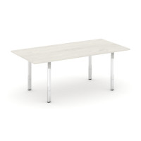 Style Project Direct Lux Стол переговорный M-SN-6P.SPRG-198.3 Дуб Наварра/Нержавеющая Сталь/Хром 198