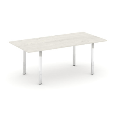 Style Project Direct Lux Стол переговорный M-SN-6P.SPRG-198.3 Дуб Наварра/Нержавеющая Сталь/Хром 198