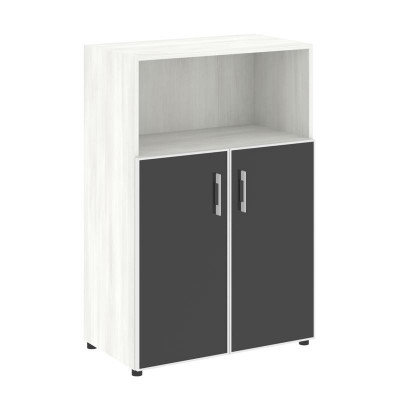 Yalta Шкаф LT.ST-2.2 R black Снежная Патина/Стекло Black 800*450*1195