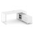 Rift Direct Стол руководителя на опорной тумбой RF.SRT-24 (R) Белый Бриллиант/Металл Белый/Белый Руч