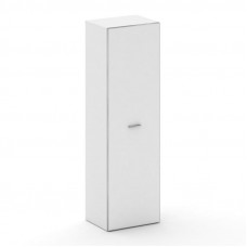 Fresco Гардероб узкий универсальный FR.GB-102 white Белый Бриллиант UM/Лакобель Белый/Хром 600*460*2