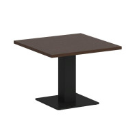 First Стол журнальный квадратный KSJ-2 Венге Цаво/Металл Черный 600*600*450