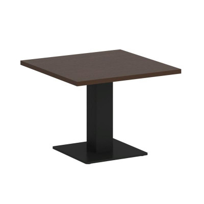 First Стол журнальный квадратный KSJ-2 Венге Цаво/Металл Черный 600*600*450