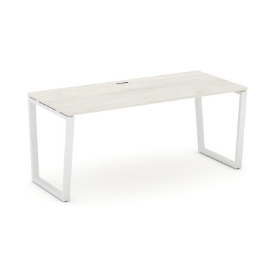 Style Project Direct Стол письменный SN-6T2.SR-015.M Дуб Наварра/Металл Белый/Заглушка Металл Белый