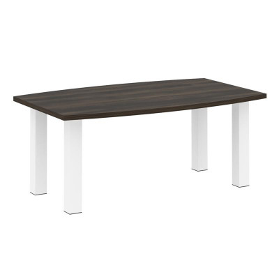 Yalta Стол переговорный LT.SP-3 Дуб Мали/Металл Белый 1800*1100*750