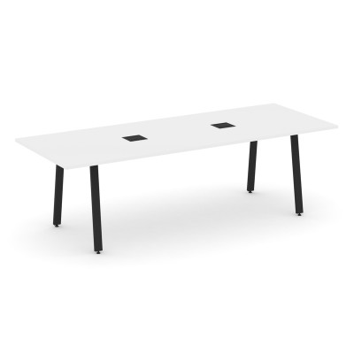 Style Project Direct Стол переговорный SN-6A.SPRG-258 Белый/Металл Черный/Заглушка Металл Черный 258