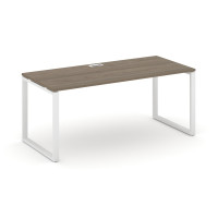 Style Project Direct Стол письменный SN-6O.SR-025.M Вяз Благородный/Металл Белый/Заглушка Металл Бел