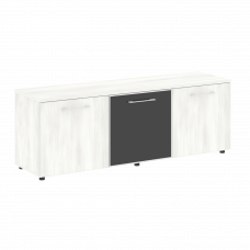 Тумба модульная Ялта 1642*450*580 LT.TS-3.4 black Снежная Патина/Стекло Black