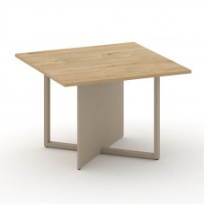 Стол переговорный, квадратный Шифт 1100*1100*753 SK.SP-KV-110-1.P Тиквуд Светлый/Капучино/Металл Капучино