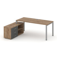Style Project Direct Стол письменный с греденцией левой SN-6P.SRG-026.M(L) Дуб Табак/Дуб Табак/Антра