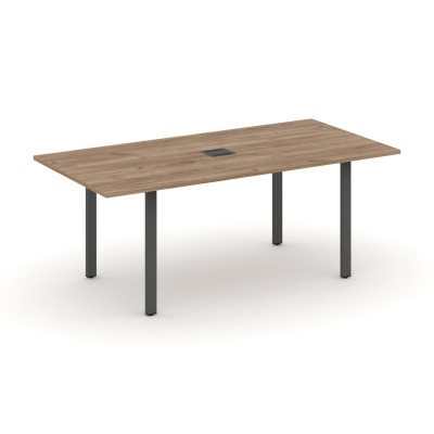Style Project Direct Стол переговорный SN-6P.SPRG-198 Дуб Табак/Металл Антрацит/Заглушка Металл Антр