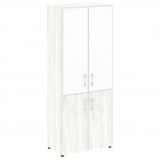 Yalta Шкаф LT.ST-1.2 R white Снежная Патина/Стекло White 800*450*1987