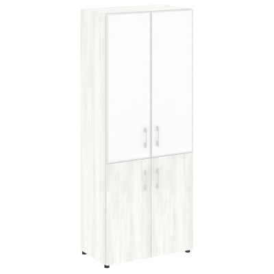 Yalta Шкаф LT.ST-1.2 R white Снежная Патина/Стекло White 800*450*1987