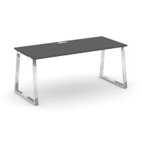 Style Project Direct Lux Стол письменный M-SN-6T1.SR-016.M Антрацит/Нержавеющая Сталь/Хром 1980*700*