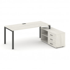 Style Project Direct Стол письменный с греденцией правой SN-6P.SRG-026.M(R) Дуб Наварра/Металл Антра