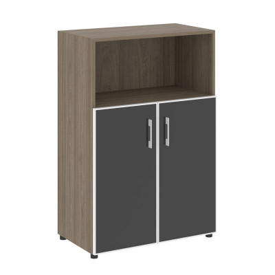 Yalta Шкаф LT.ST-2.2 R black Вяз Благородный/Стекло Black 800*450*1195