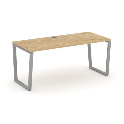 Style Project Direct Стол письменный SN-6T2.SR-024.M Тиквуд Светлый/Металл Серый/Заглушка Металл Сер