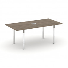 Style Project Direct Lux Стол переговорный M-SN-6P.SPRG-198 Вяз Благородный/Нержавеющая Сталь/Хром 1