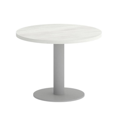 Yalta Стол журнальный круглый LT.SJ-1 Снежная Патина/Металл Серый 600*600*450