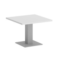 Onix Direct Стол журнальный квадратный O.SJ-2 Белый Бриллиант/Металл Серый 600*600*450