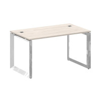 Onix Direct Lux Стол руководителя О-обр. м/к M-O.MO-SRR-3.8 Денвер Светлый/Нержавеющая Сталь/Хром 13