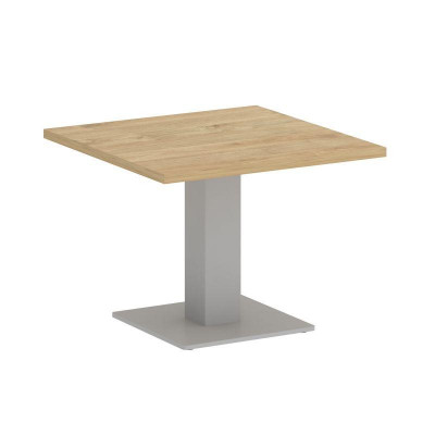 Onix Direct Стол журнальный квадратный O.SJ-2 Тиквуд Светлый/Металл Серый 600*600*450