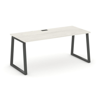 Style Project Direct Стол письменный SN-6T1.SR-025.M Дуб Наварра/Металл Антрацит/Заглушка Металл Ант