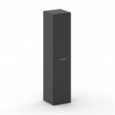 Cross Шкаф узкий высокий универсальный CRU.SU-102 Базальт UM/Черный UM 450*460*2000