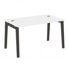 Onix Wood Direct Стол руководителя OW.SRR-3.8 Белый Бриллиант/Дуб Темный/Металл Антрацит 1380*800*75