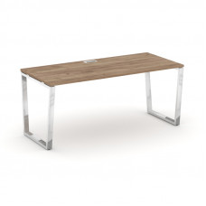 Style Project Direct Lux Стол письменный M-SN-6T2.SR-015.M Дуб Табак/Нержавеющая Сталь/Хром 1780*700
