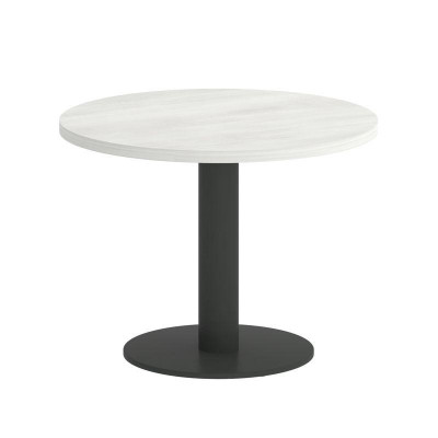 Yalta Стол журнальный круглый LT.SJ-1 Снежная Патина/Металл Антрацит 600*600*450