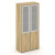 Corner Шкаф высокий широкий COR.ST-1.2R Гикори Песочный/Ваниль/Сатин/Металл Ваниль 900*450*2000