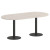 Onix Direct Стол овальный O.SPRG-3 Денвер Светлый/Металл Антрацит 1800*900*750