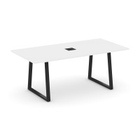 Style Project Direct Стол переговорный SN-6T1.SPRG-198 Белый/Металл Черный/Заглушка Металл Черный 19