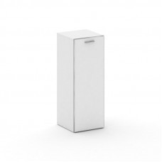 Fresco Шкаф узкий средний правый FR.SU-204 (R) white Белый Бриллиант UM/Лакобель Белый/Хром 450*460*