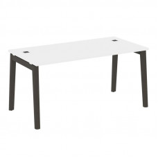 Onix Wood Direct Стол руководителя OW.SRR-4.8 Белый Бриллиант/Дуб Темный/Металл Антрацит 1580*800*75
