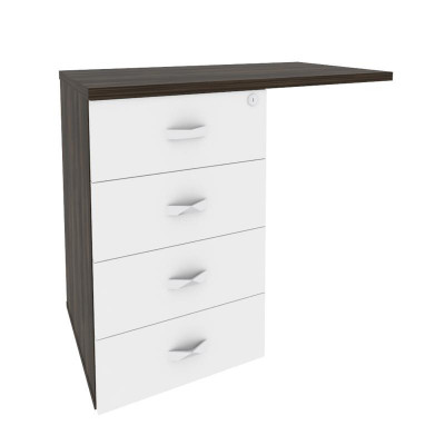 Onix Direct Тумба приставная (универсальная л/пр) O.TPU-4 Дуб Мали/Белый Бриллиант 842*460*750