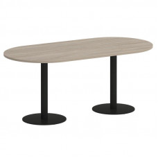 Onix Direct Стол овальный O.SPRG-3 Дуб Аттик/Металл Черный 1800*900*750