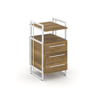 Rift Direct Тумба приставная RF.TPRR-001 Сандал Янтарный/Металл Белый/Белый Ручки 424*500*821